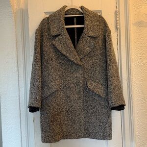 Topshop Charcoal Pea Coat